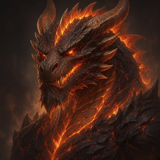 Portrait of the Adult Fire Dragon