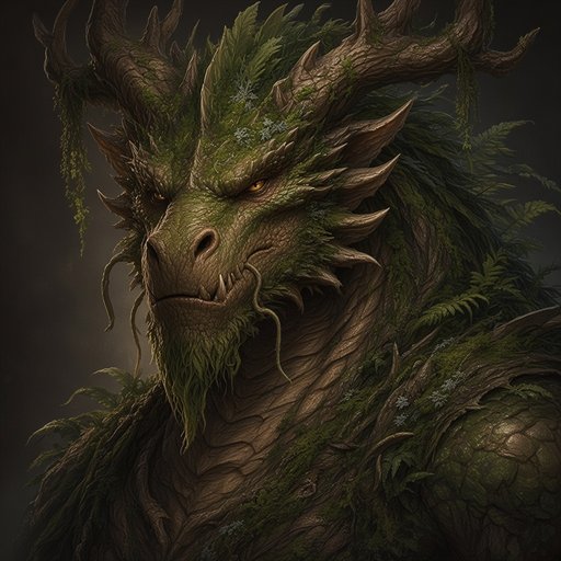 Portrait of the Adult Forest Dragon