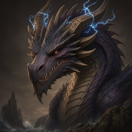 Portrait of the Adult Storm Dragon