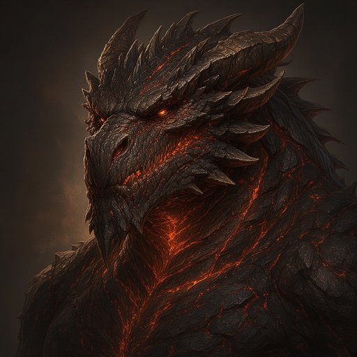 Portrait of the Ancient Fire Dragon