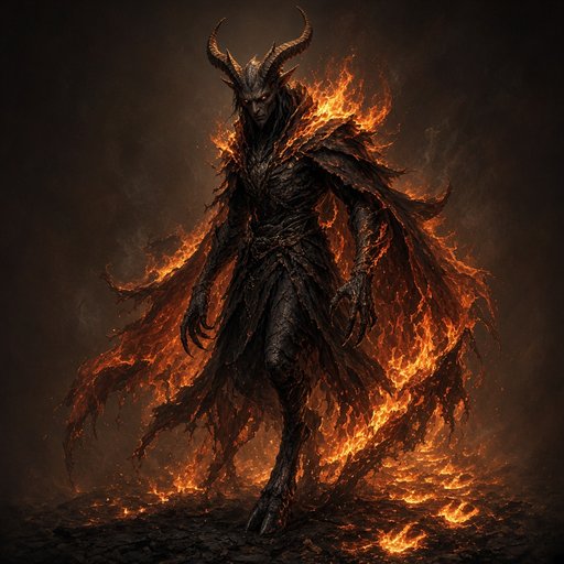 Portrait of the Fire Demon