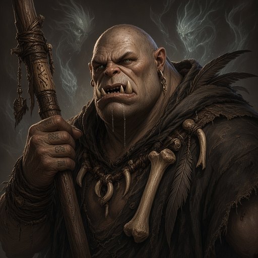 Portrait of the Orc Shaman