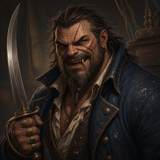 Portrait of the Pirate Captain