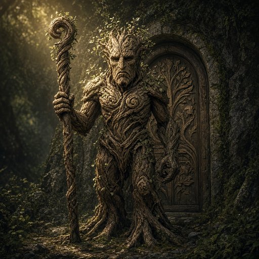 Portrait of the Wooden Guardian
