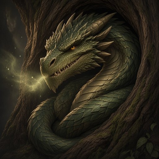 Portrait of the Young Forest Dragon