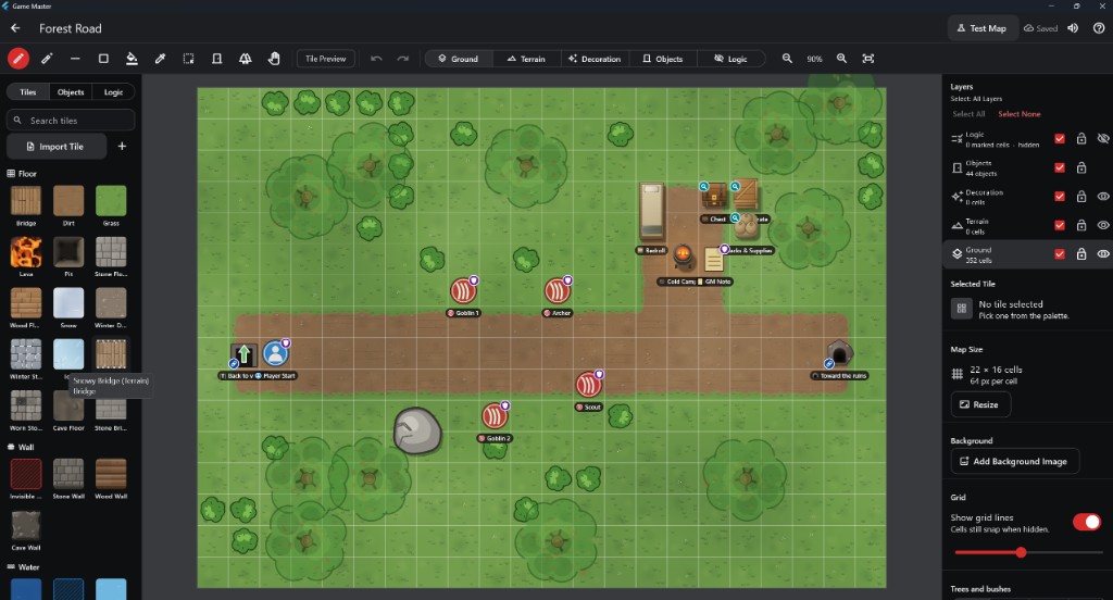 Game Master Map Maker, available now on Google Play