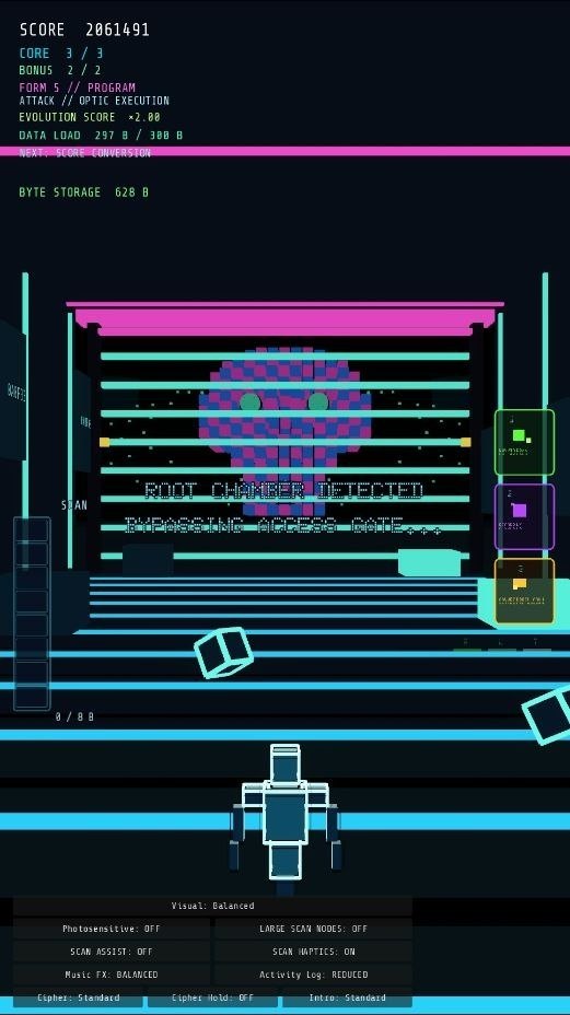 Vector//8 Root Chamber gate with pixel skull and bypass text